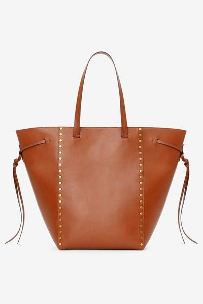 Oskan tote bag in pelle - Cognac - Woman - 7