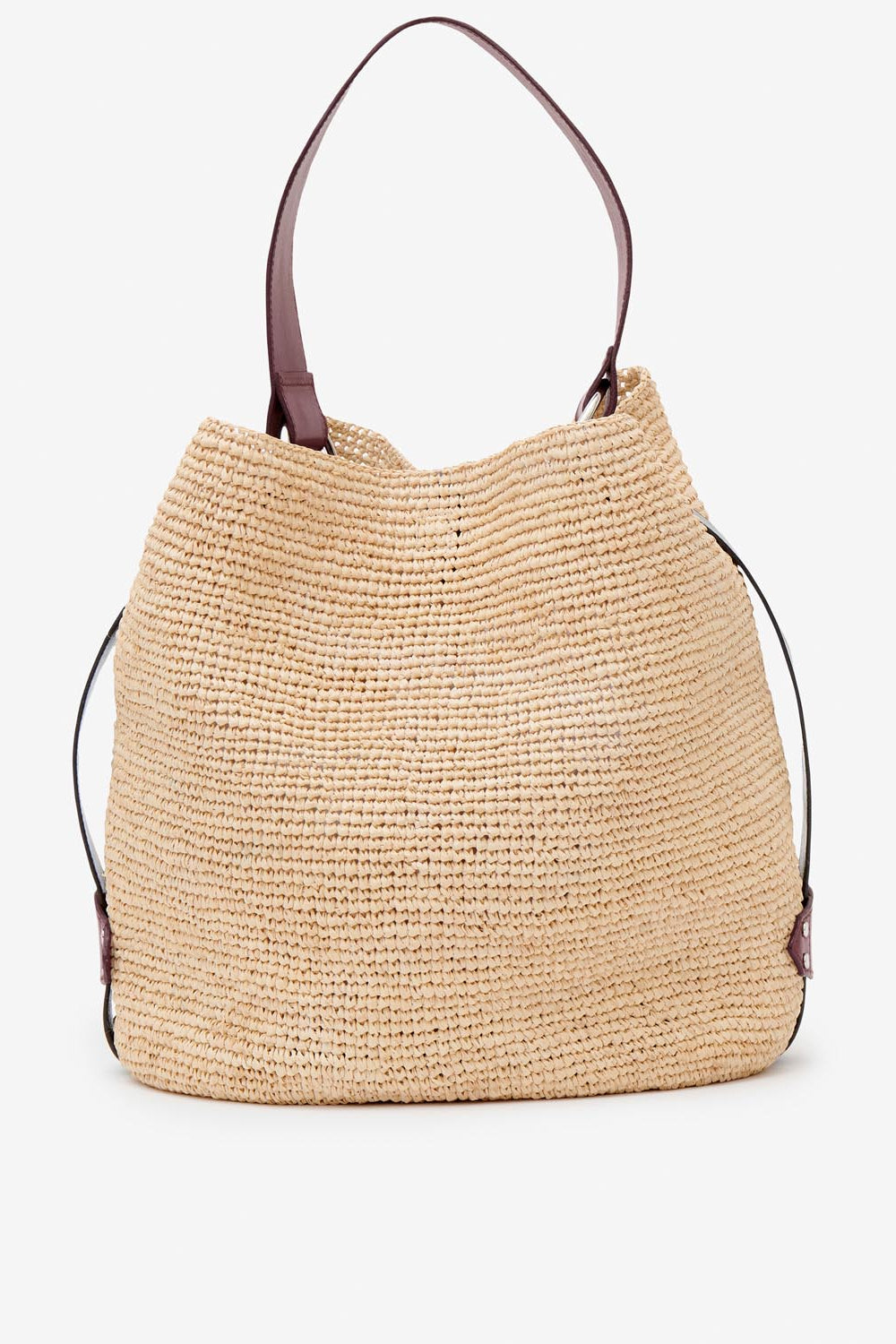 Sac seau bayia en raphia  - Naturel et cognac - Woman - 3