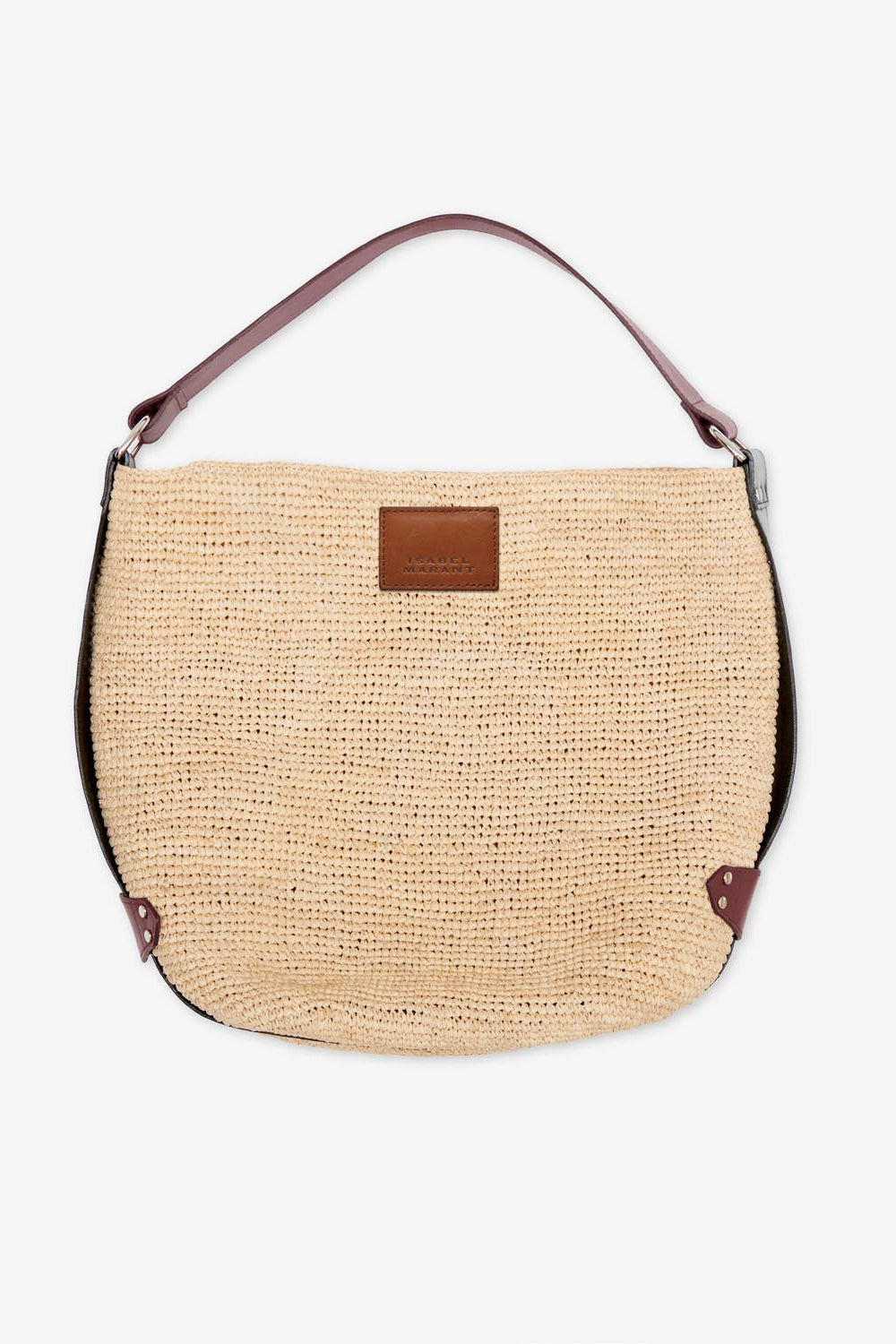Sac seau bayia en raphia  - Naturel et cognac - Woman - 5