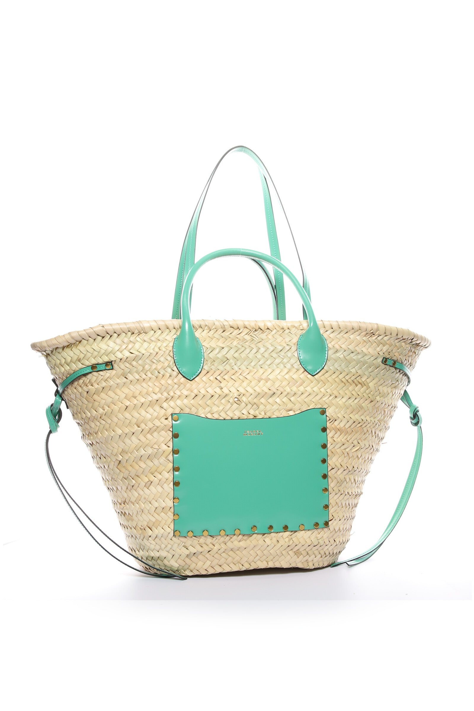 Panier cadix Woman Naturel et vert 1