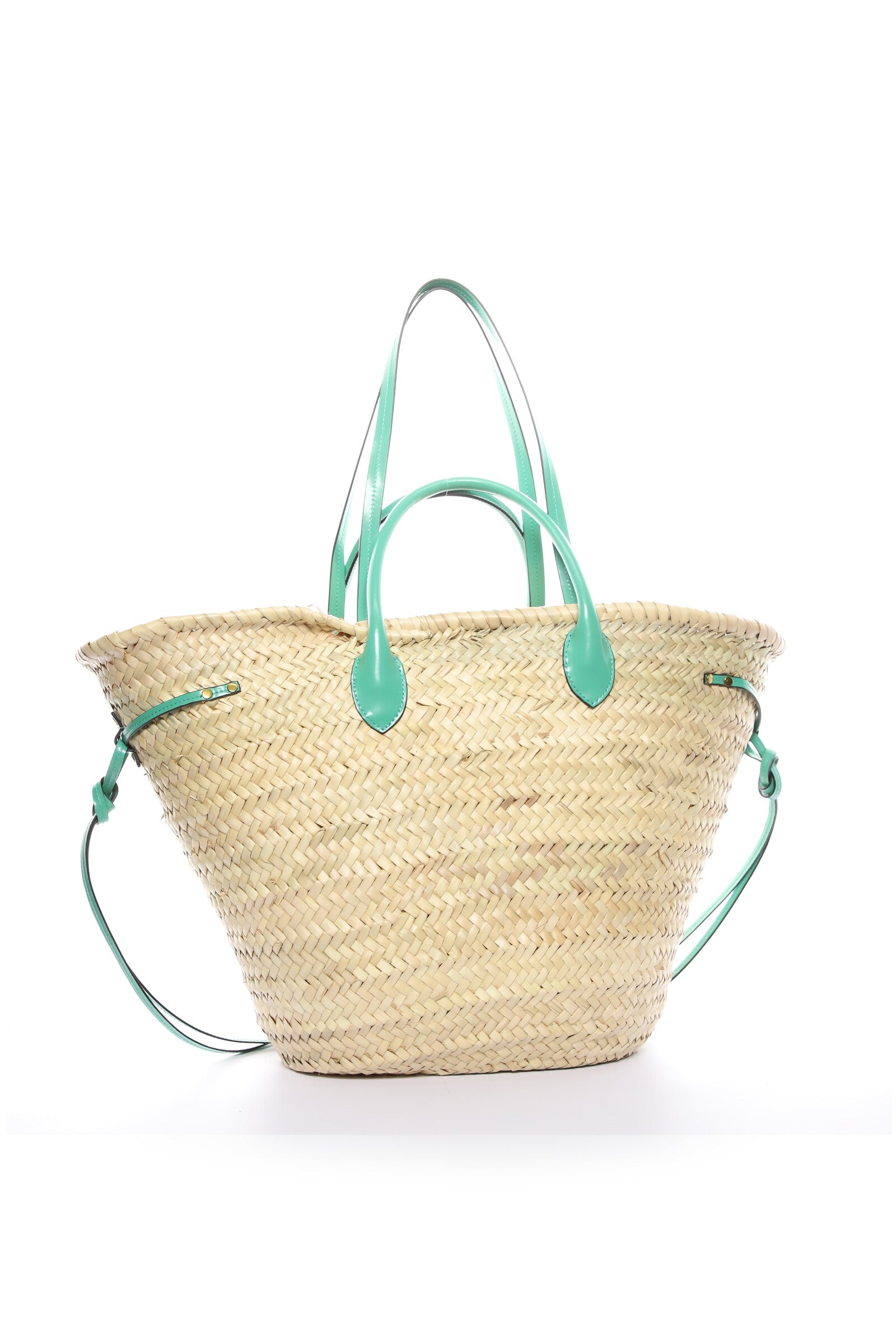 Panier cadix Woman Naturel et vert 2