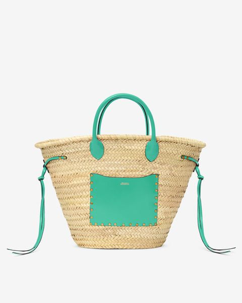 Panier cadix Woman Naturel et vert 3