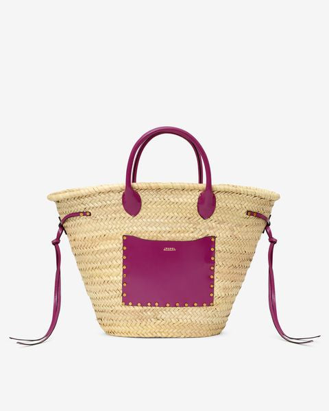 Bolso cadix Woman Natural and purple 4