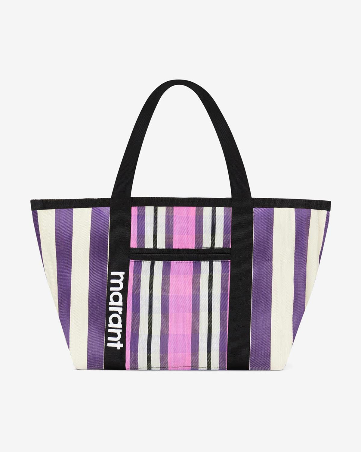 Borsa tote darwen a righe da portare a spalla - Viola - Woman - 1