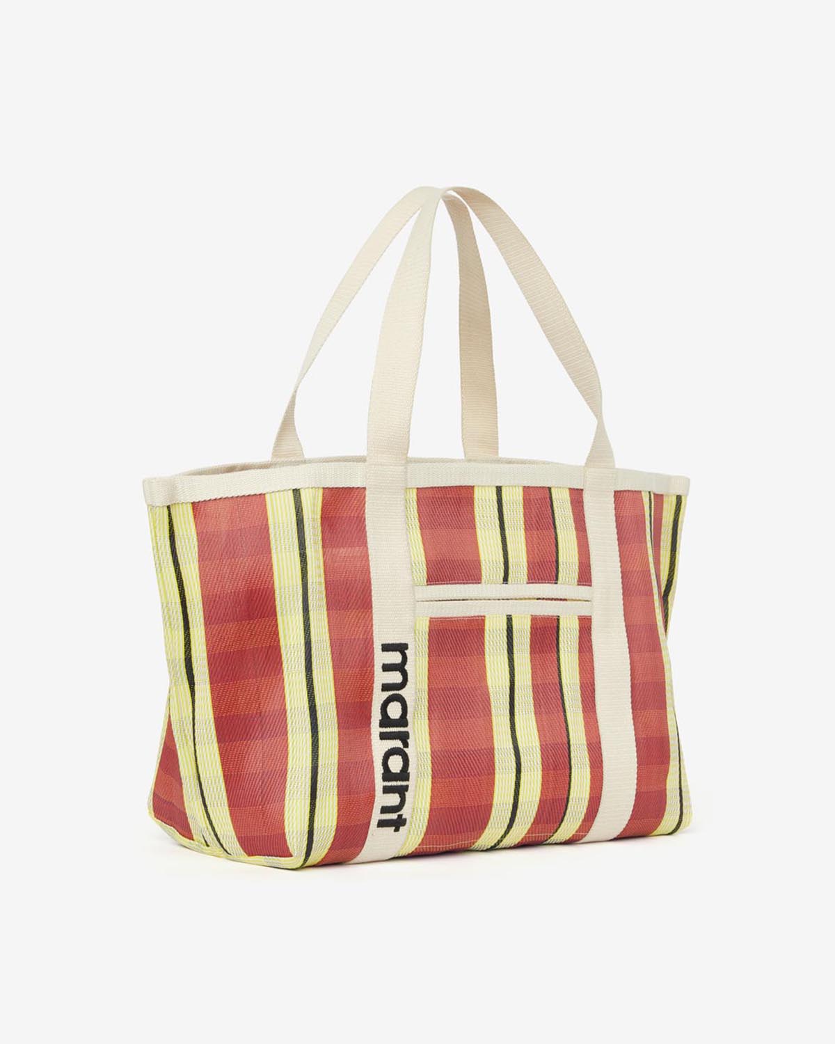 Bolso tote a rayas para llevar al hombro darwen - Red-yellow - Woman - 3