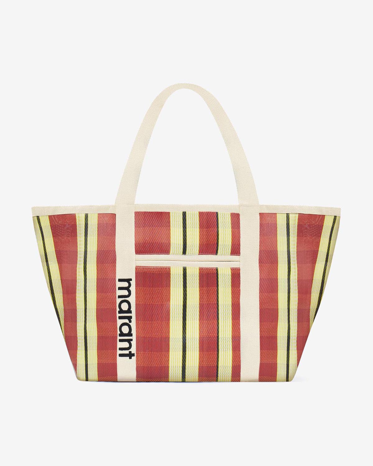 Bolso tote a rayas para llevar al hombro darwen - Red-yellow - Woman - 1