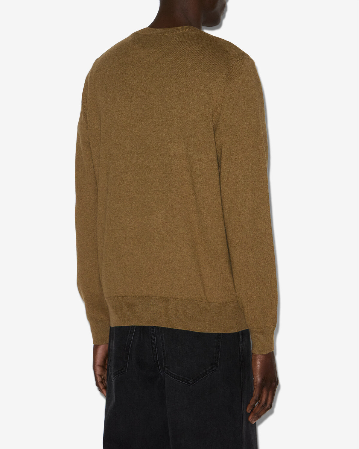 Pullover evans mit logo aus wolle und baumwolle - Khaki - Man - 4
