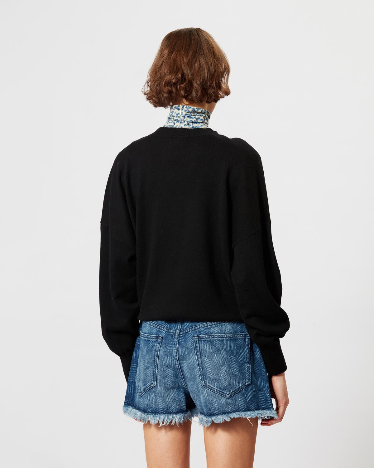 Marisans sweater Woman Black-blue 5