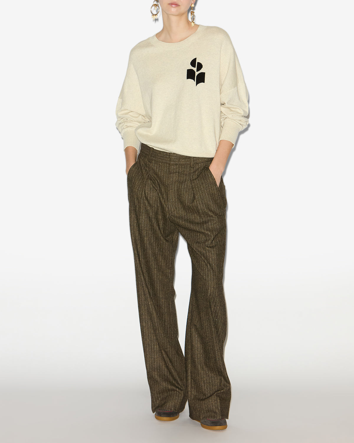 Marisans コットンセーター - Light gray - Woman - 1