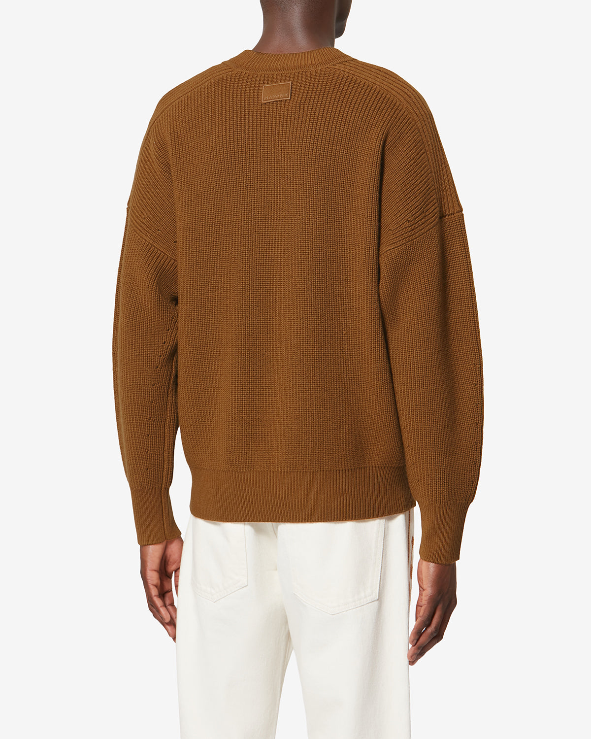 Pull barry en laine mérinos - Cognac - Man - 4