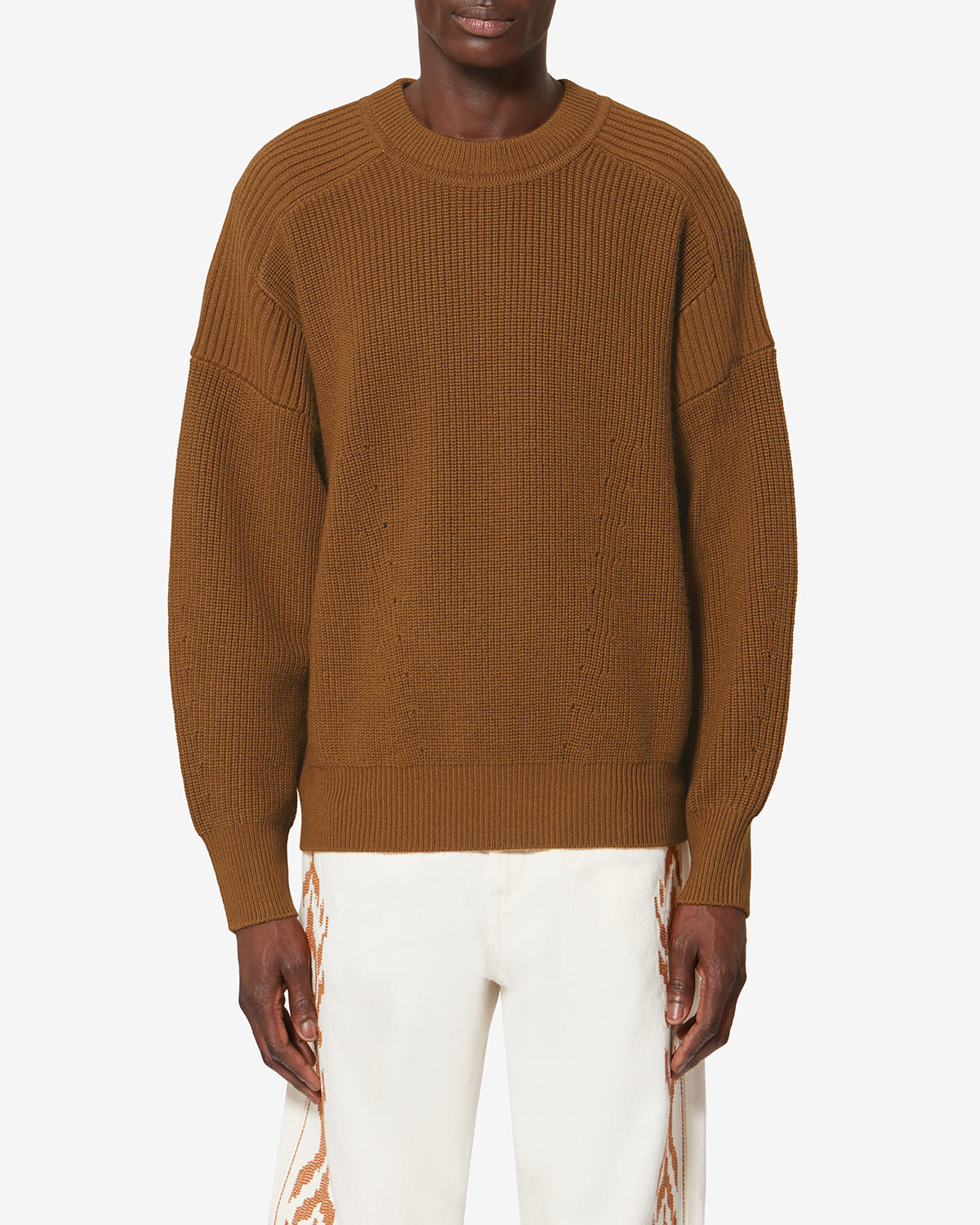 Pull barry en laine mérinos - Cognac - Man - 3