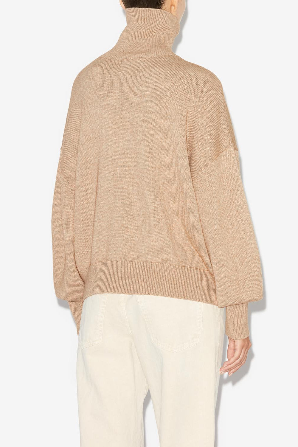 Pull nash col roulé à logo - Camel - Woman - 14