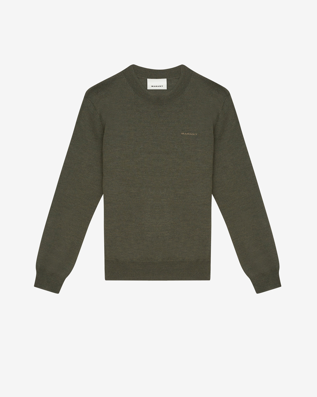 Pull basile en laine mérinos à logo  - Bronze - Man - 5