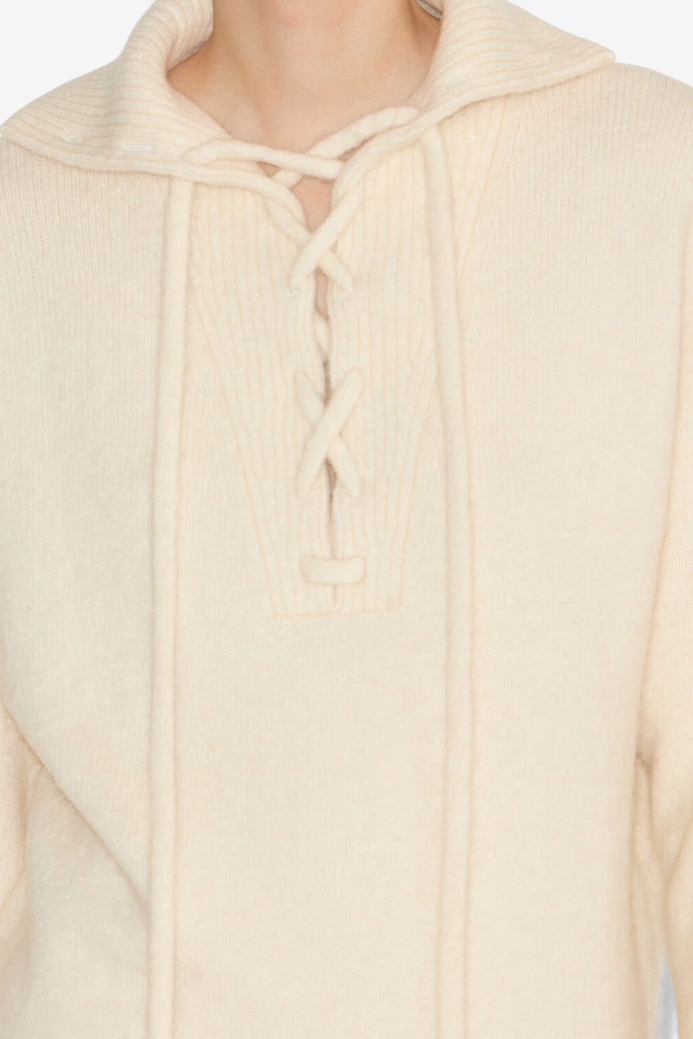 Pull phylia à laçage - Écru - Woman - 3