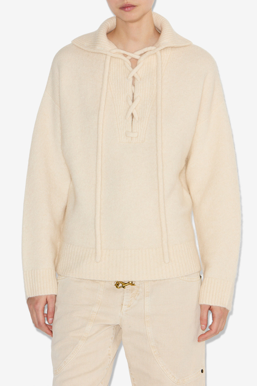 Pull phylia à laçage - Écru - Woman - 4