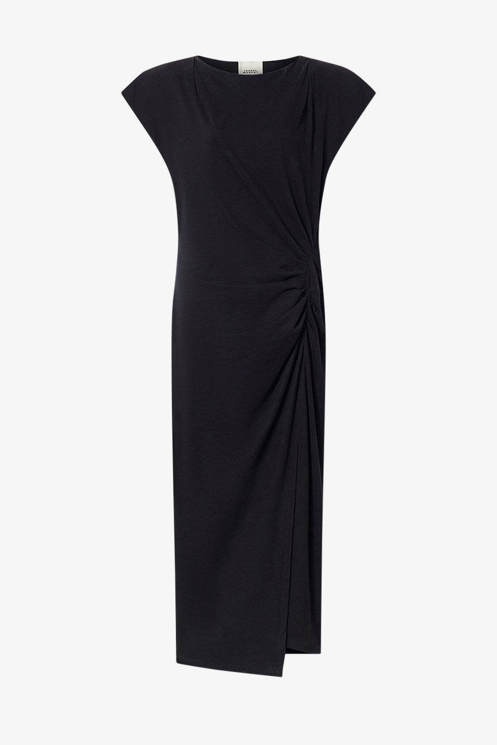 Vestido de punto de algodón nadela - Negro - Woman - 1