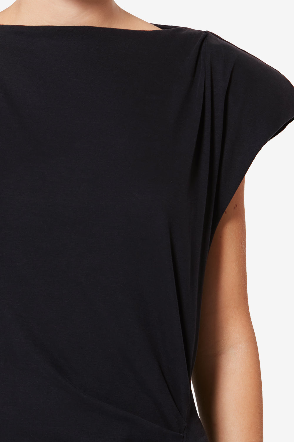 Vestido de punto de algodón nadela - Negro - Woman - 3