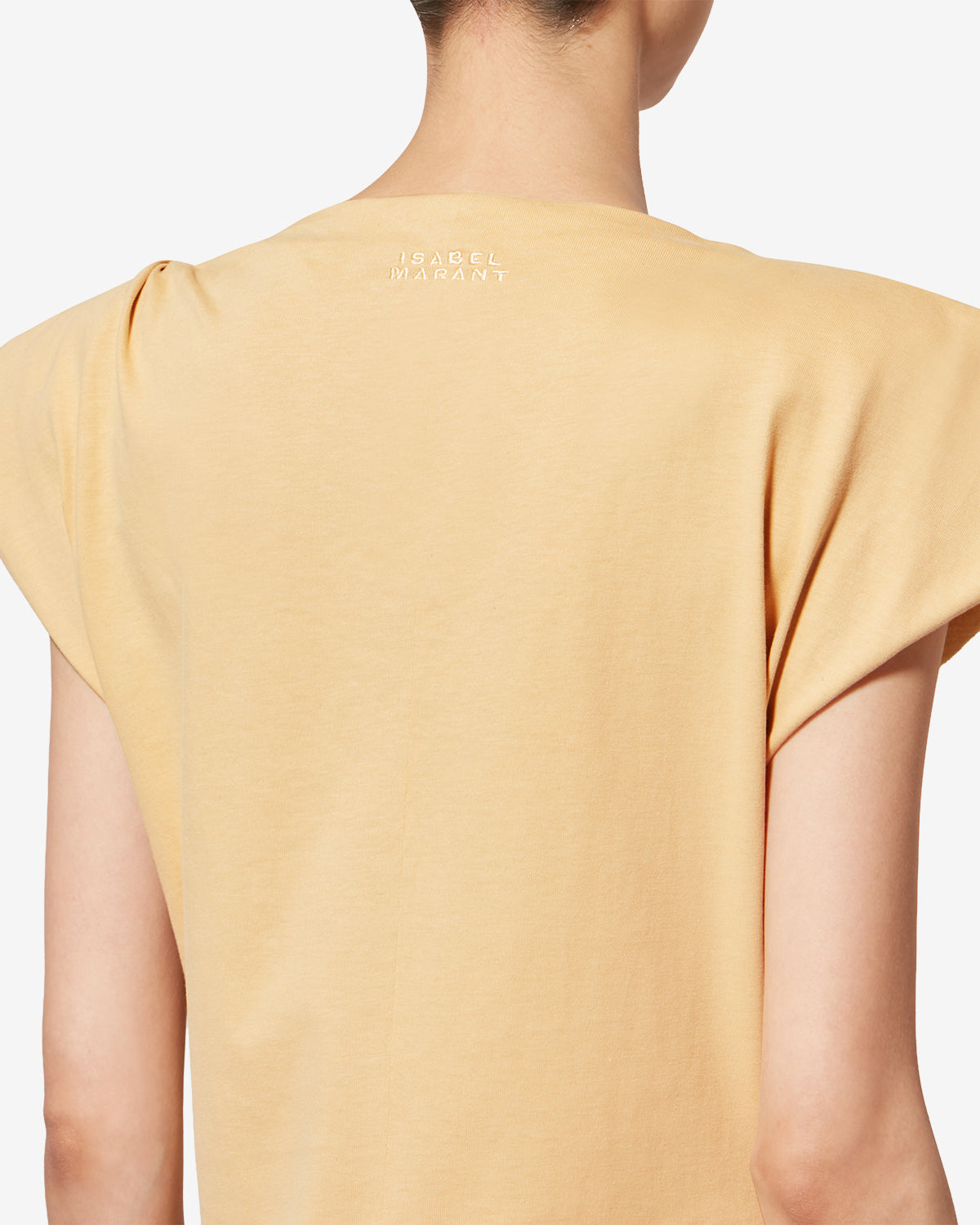 Nadela cotton jersey dress - Dusky yellow - Woman - 5