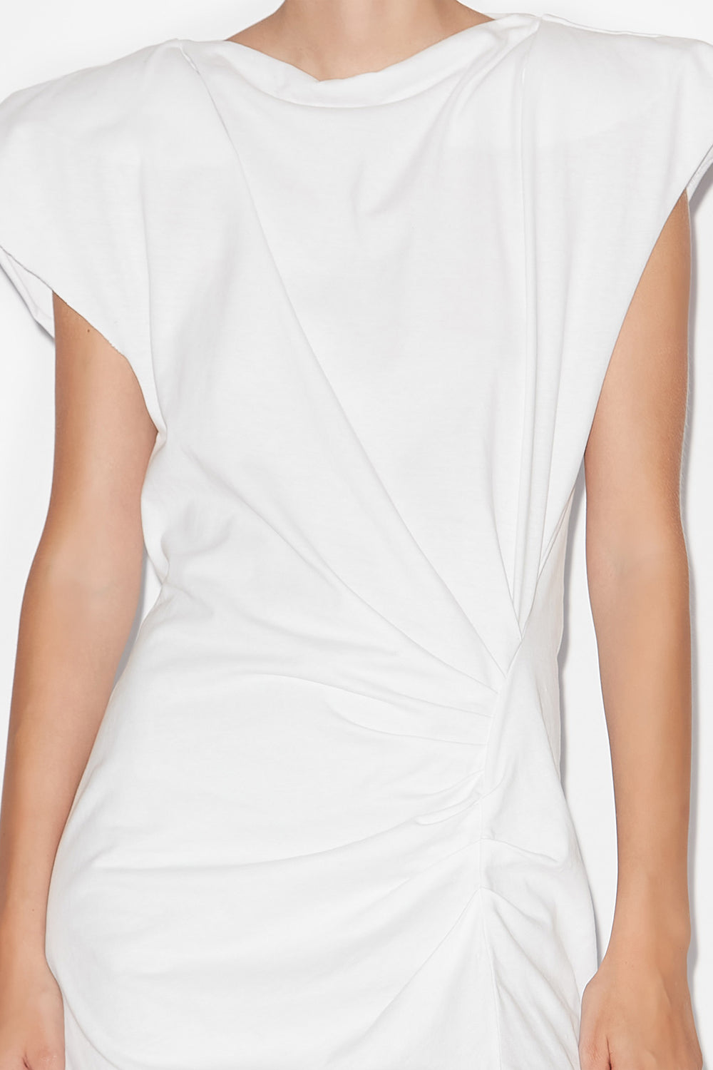 Abito lungo nadela in jersey - Bianco - Woman - 3