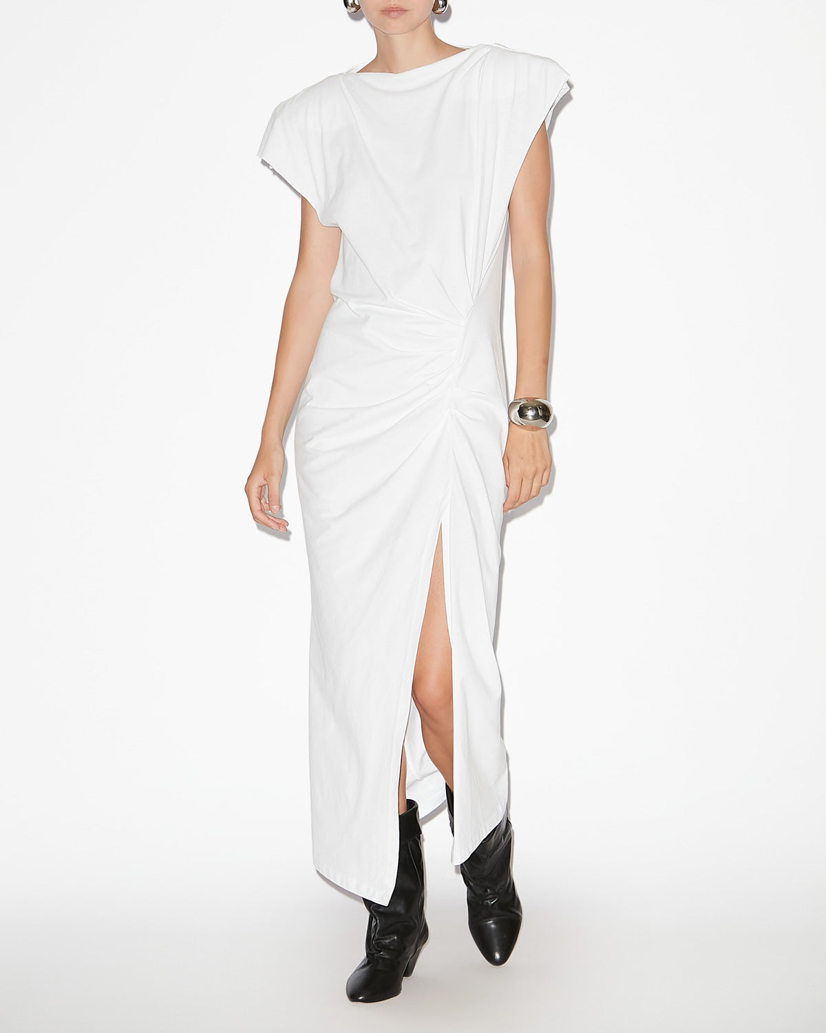 Robe longue nadela en jersey  - Blanc - Woman - 1