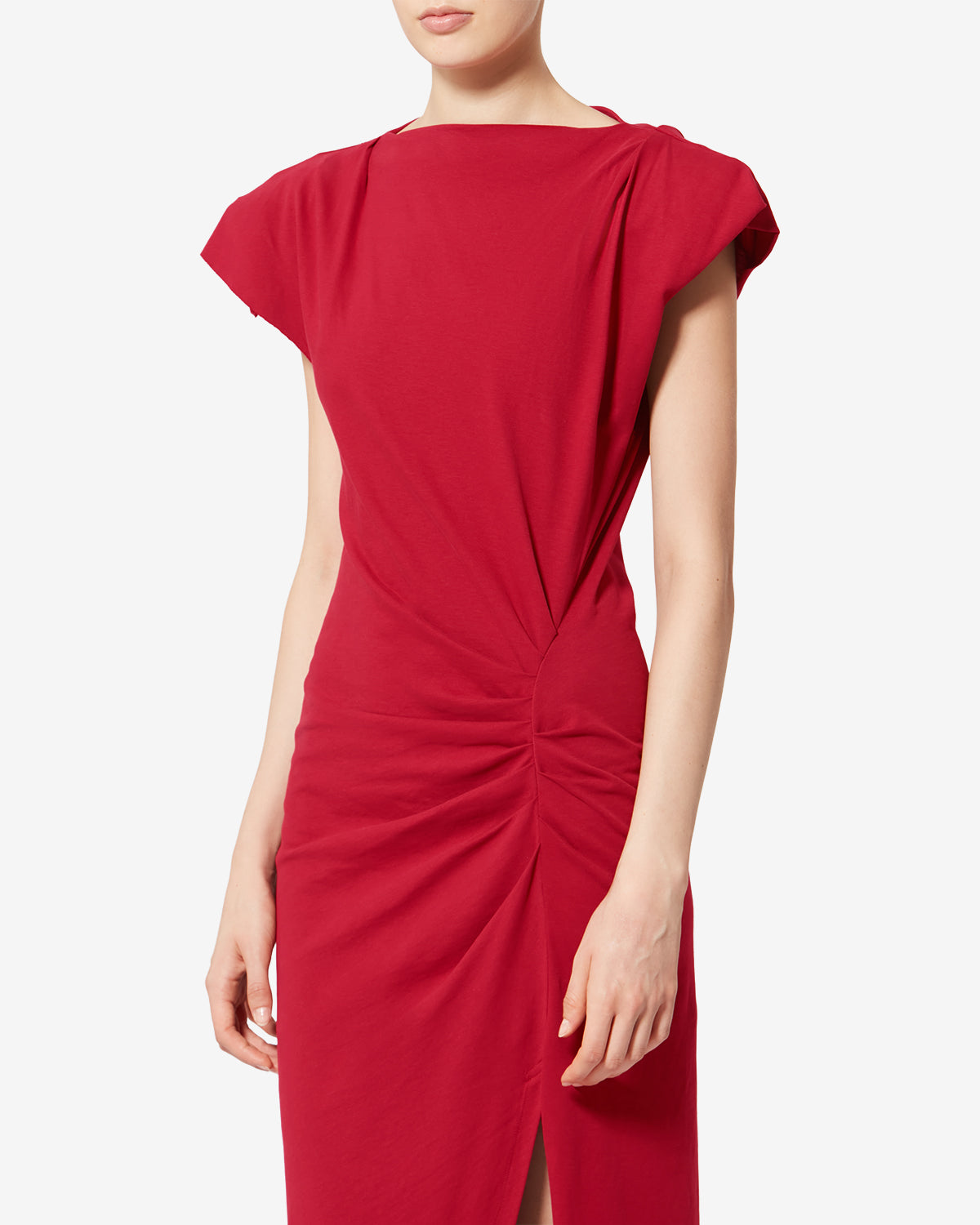 Nadela cotton jersey dress - Cherry - Woman - 3
