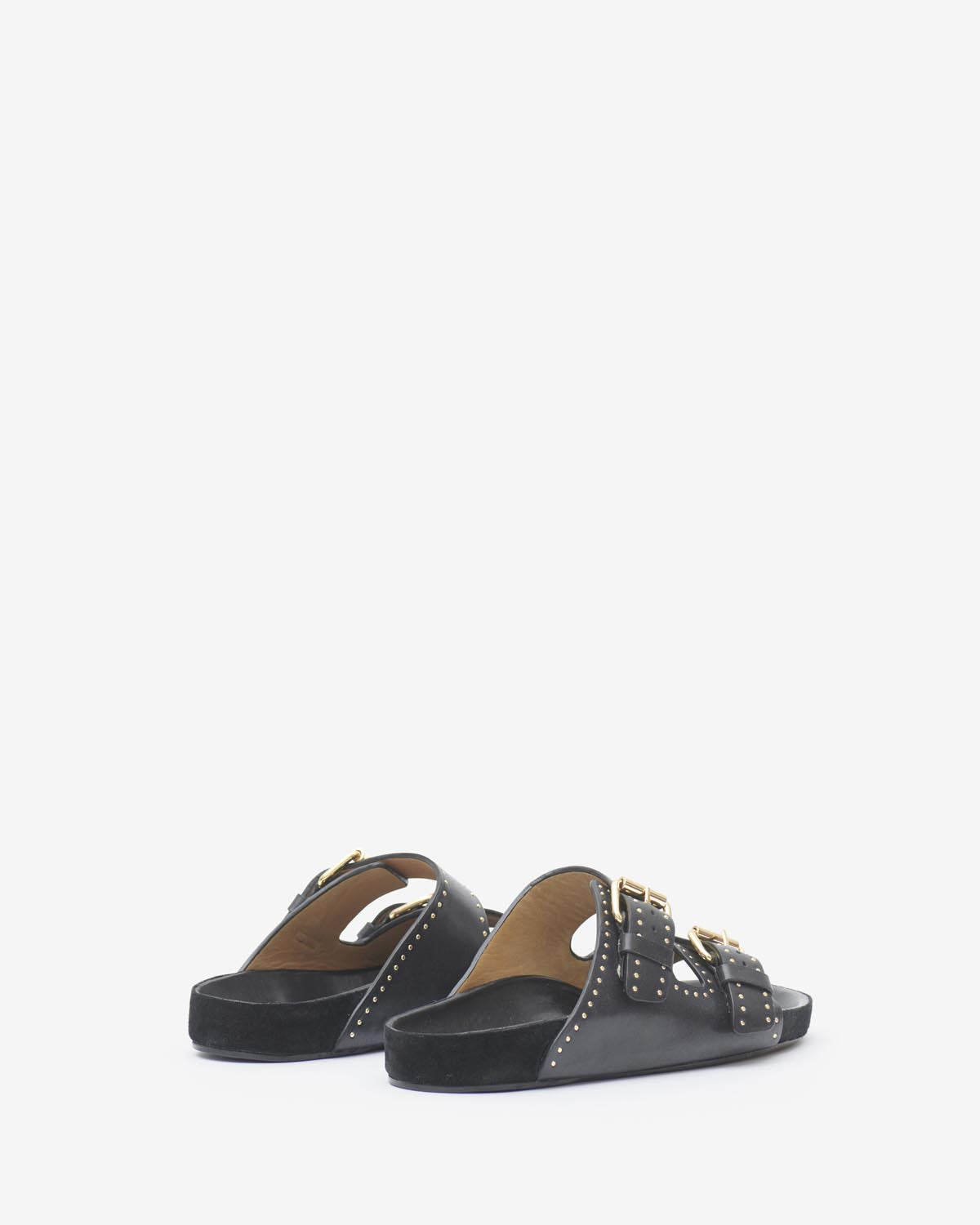 Sandali aperti in pelle lennyo - Nero - Woman - 2