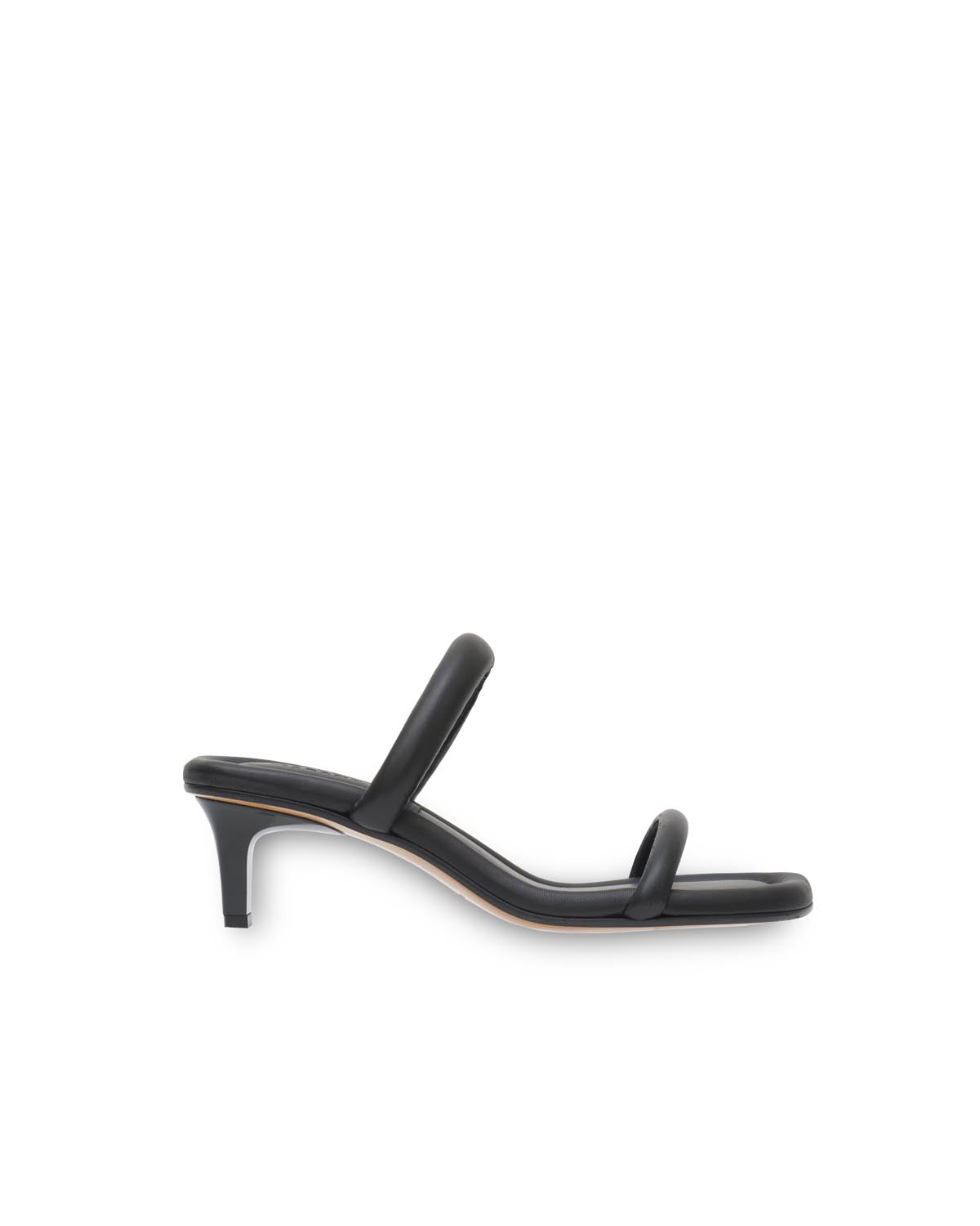 Sandalias de piel raree Woman Negro 5