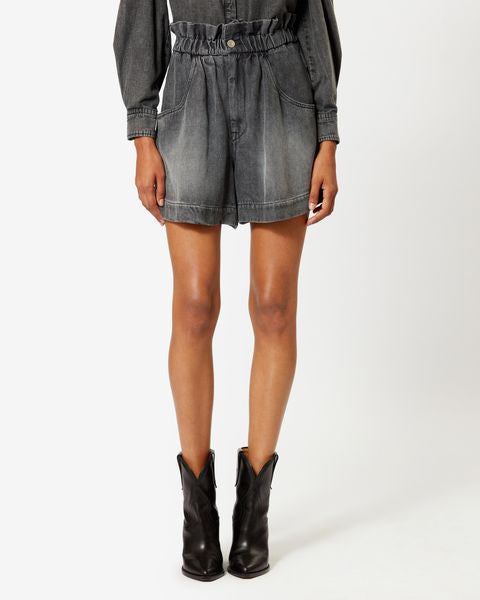 Titea shorts in denim morbido Woman Grigio 8