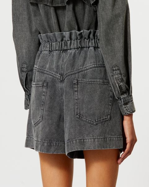 Titea shorts in denim morbido Woman Grigio 7