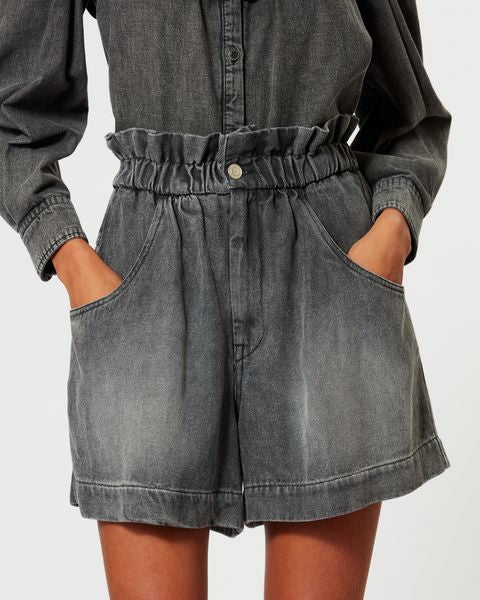 Titea shorts in denim morbido Woman Grigio 7