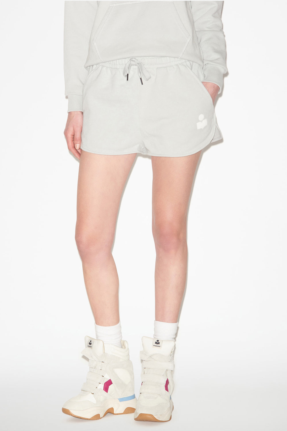 Mifa shorts - Light blue and ecru - Woman - 4