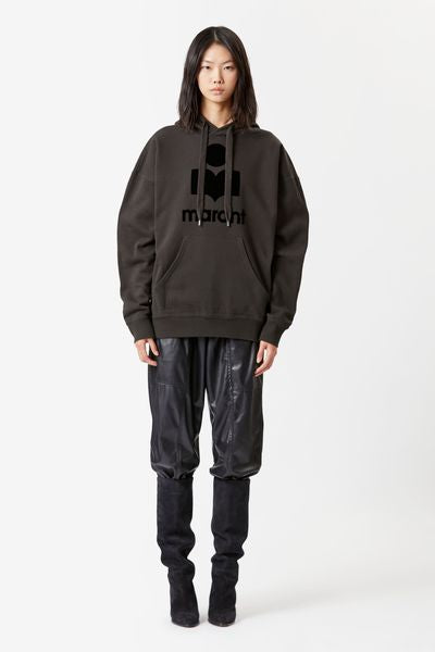 Sudadera con capucha oversize mansel - Negro lavado - Woman - 2