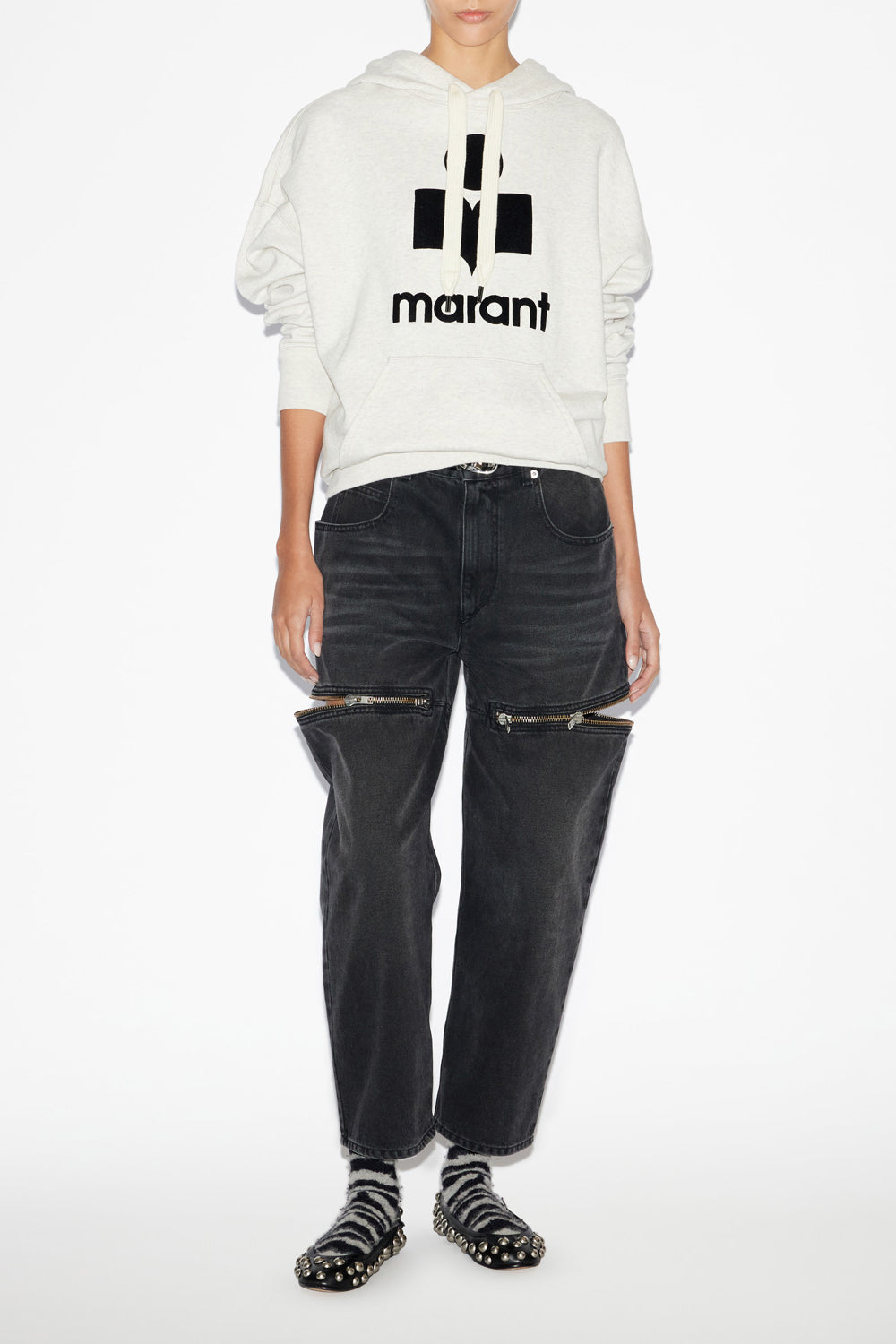 Sudadera con capucha oversize mansel - Crudo - Woman - 2