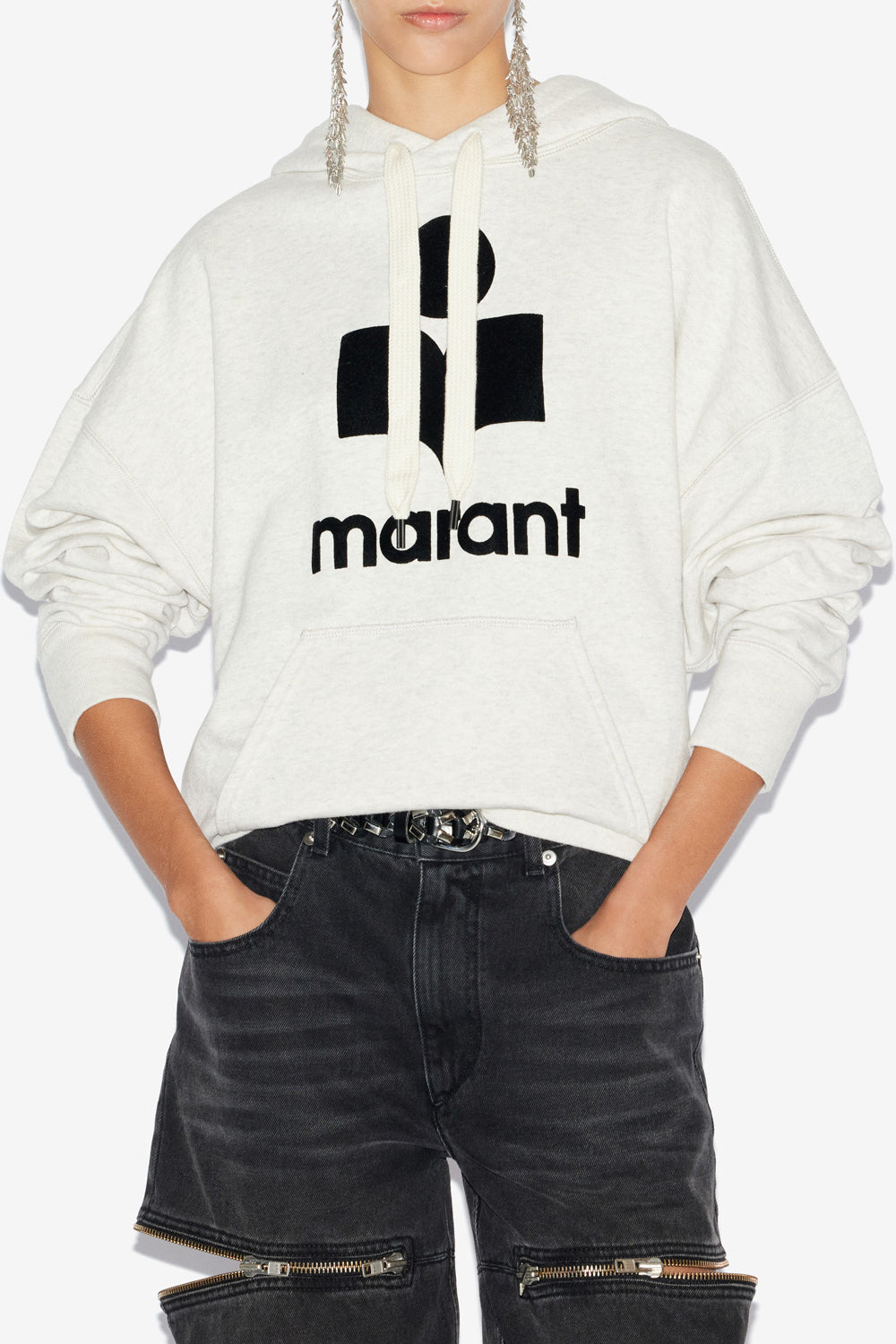 Sudadera con capucha oversize mansel - Crudo - Woman - 4