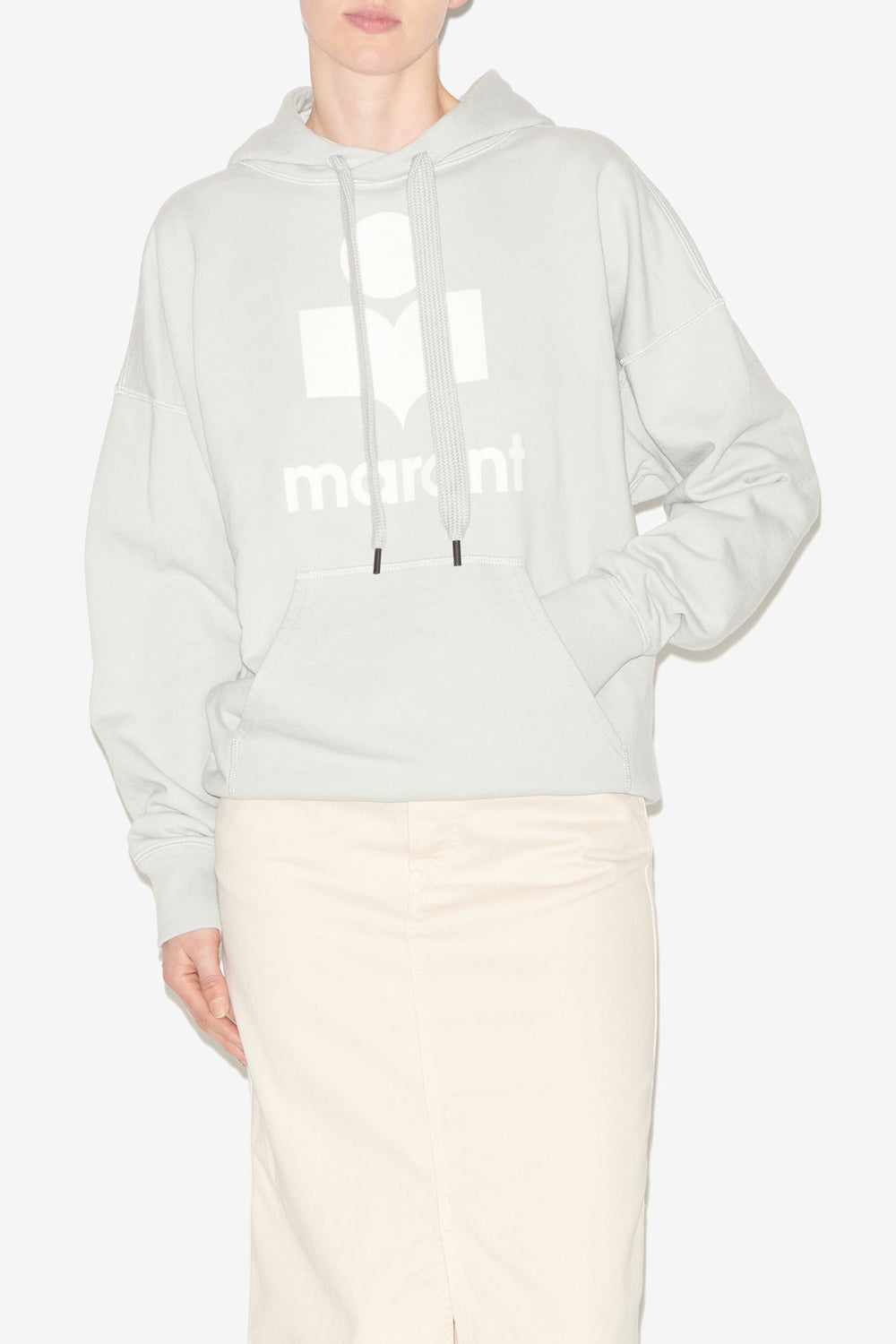 Mansel sweatshirt - Light blue and ecru - Woman - 4