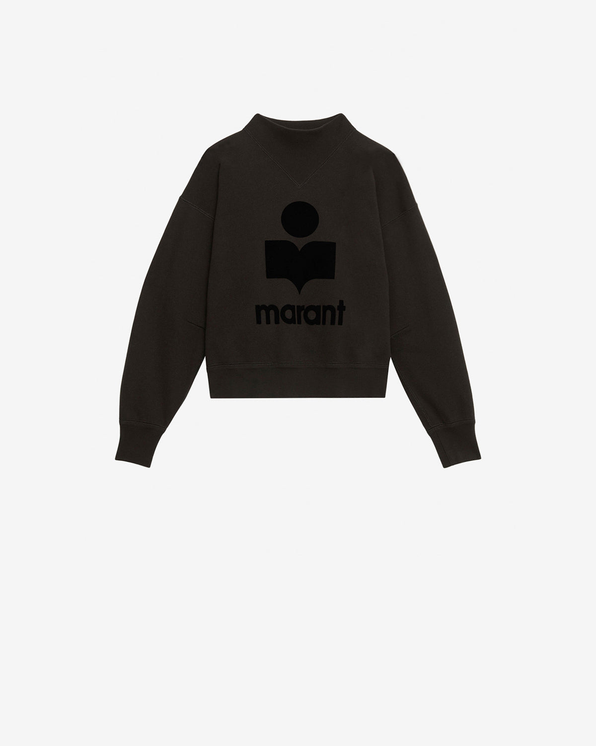 Sudadera de algodón con logotipo moby - Negro lavado - Woman - 9