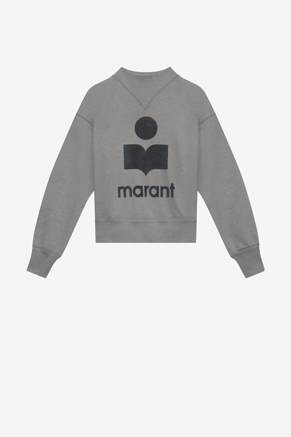 Sudadera de algodón con logotipo moby - Slate - Woman - 1