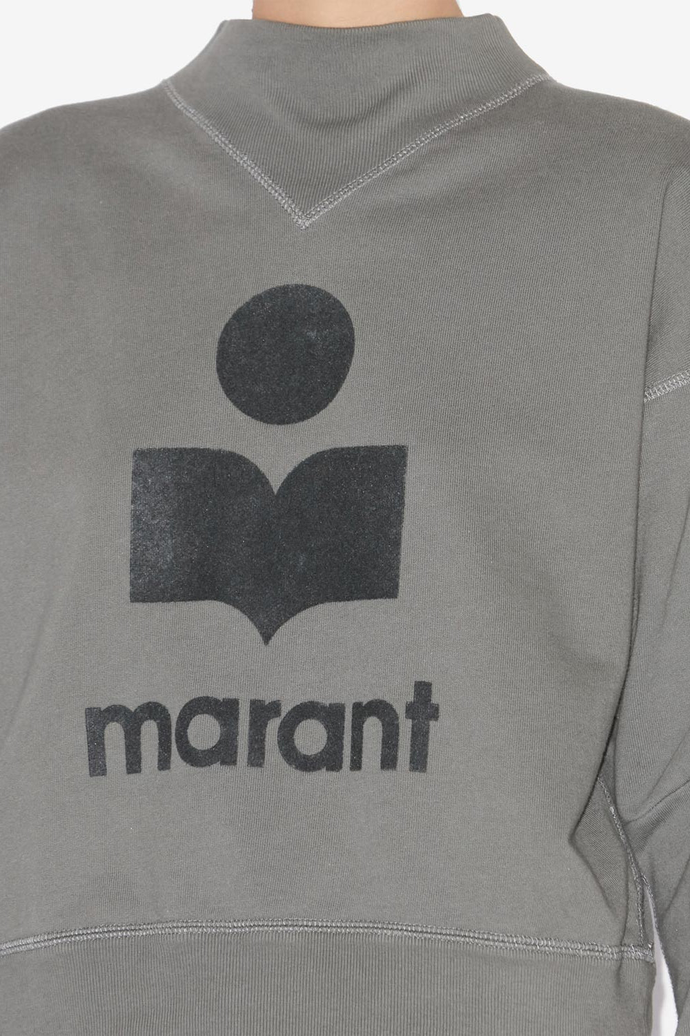 Sudadera de algodón con logotipo moby - Slate - Woman - 3