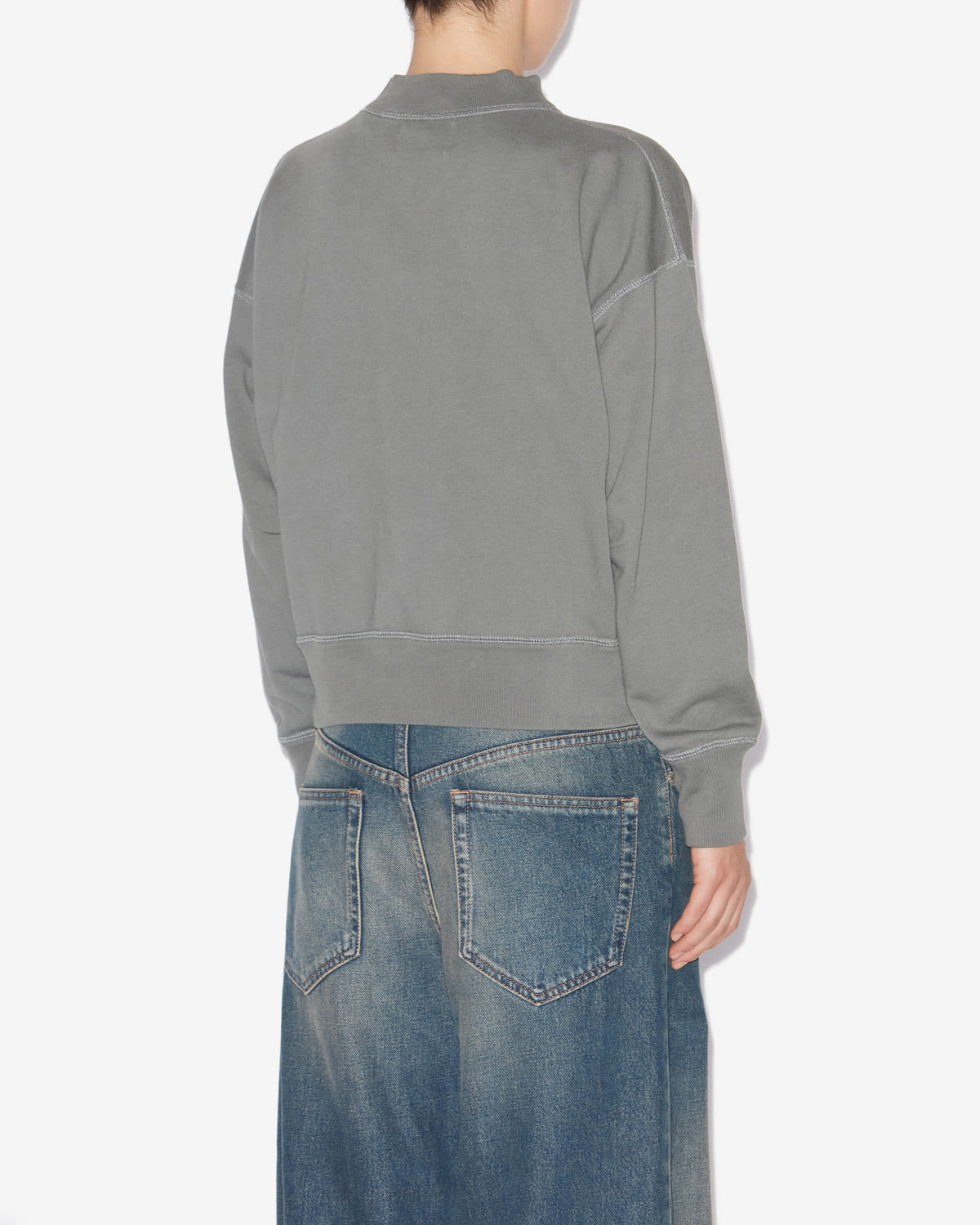 Moby sweatshirt Woman Slate 3