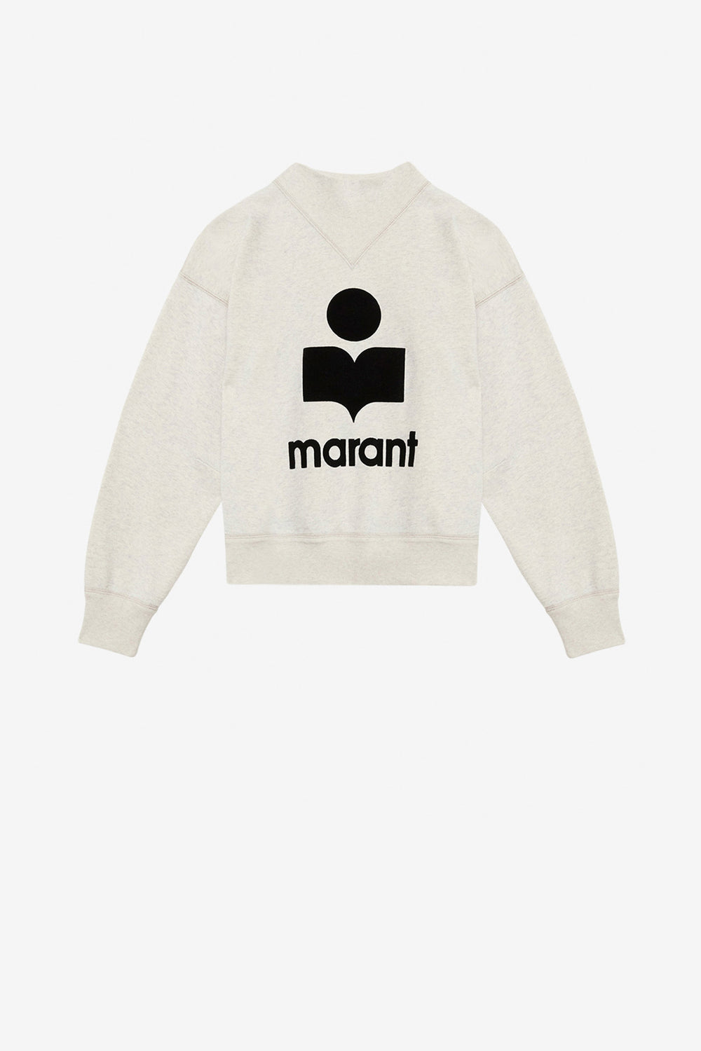 Sudadera de algodón con logotipo moby - Crudo - Woman - 1