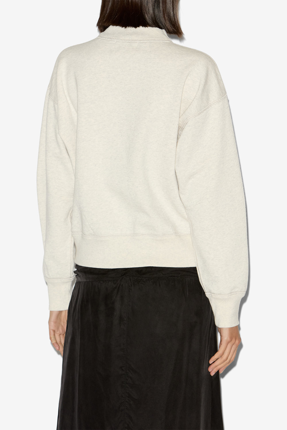 Sudadera de algodón con logotipo moby - Crudo - Woman - 5