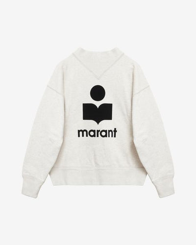 Sudadera de algodón con logotipo moby - Crudo - Woman - 6
