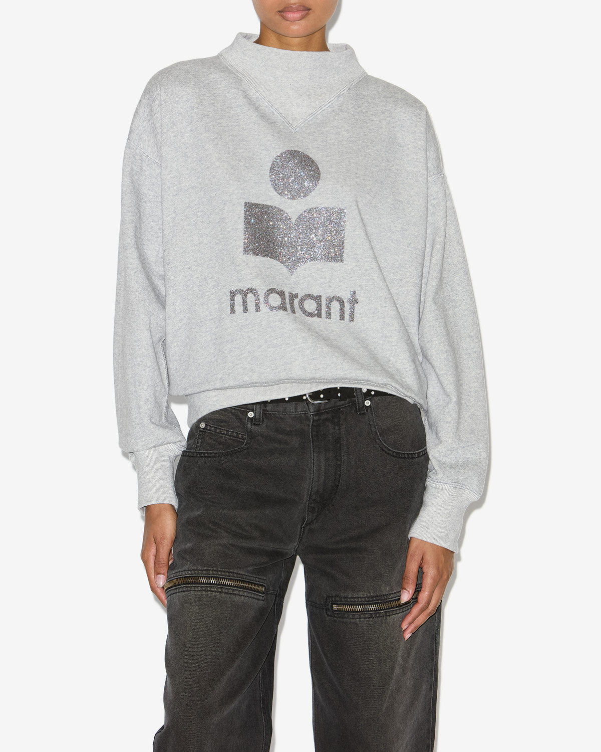 Sweatshirt moby Woman Gris-argenté 4