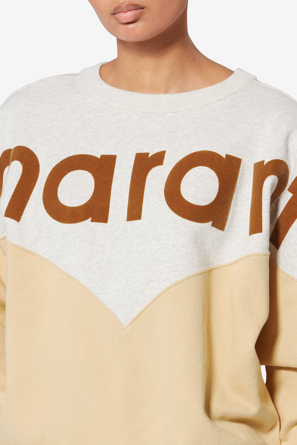 Sweatshirt en coton à logo millyny - Ocre clair - Woman - 3