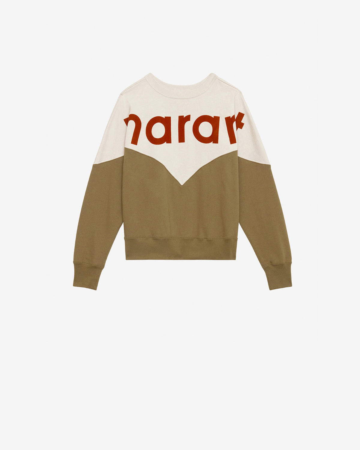 Felpa houston in cotone con logo - Ecru-dark khaki - Woman - 4