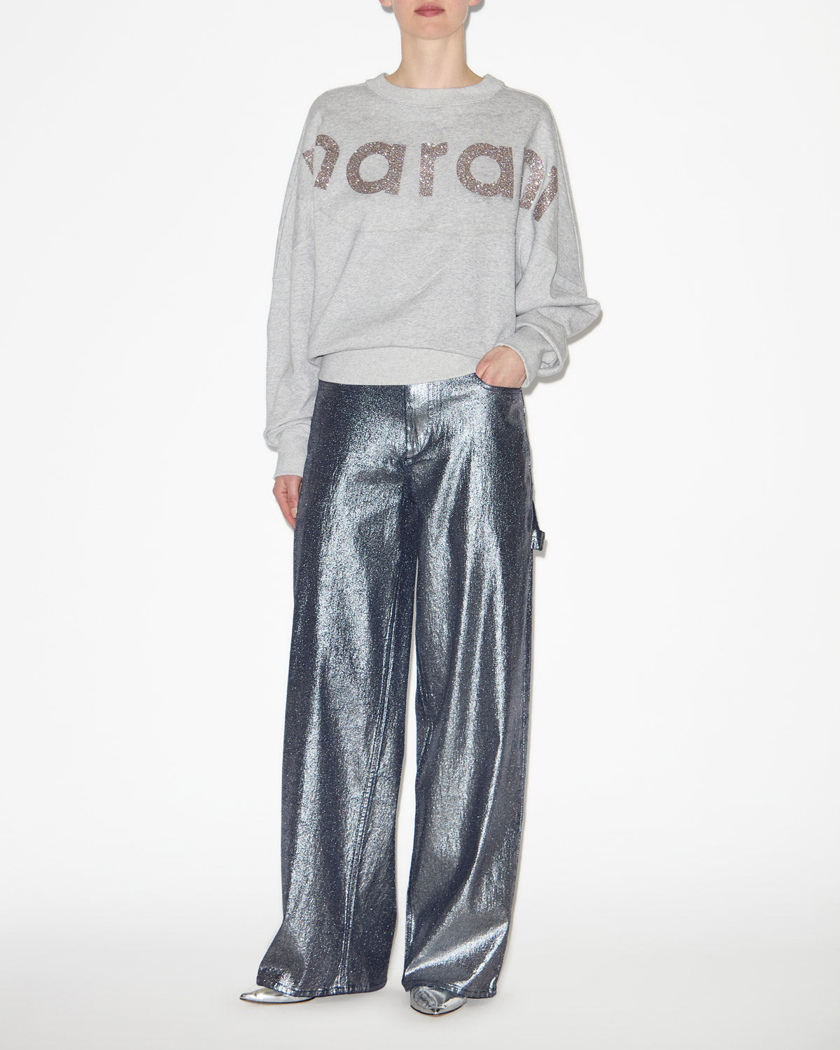 Houston スウェットシャツ Woman Gray-silver 4