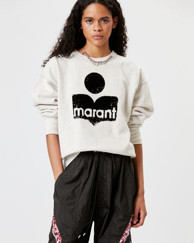 Sweatshirt à logo col montant moby - Écru - Woman - 3