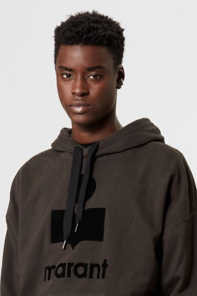 Miley logo hoodie sweatshirt - 검정으로 씻어낸 - Man - 6