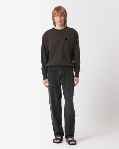 Mike felpa in cotone - Nero lavato - Man - 1