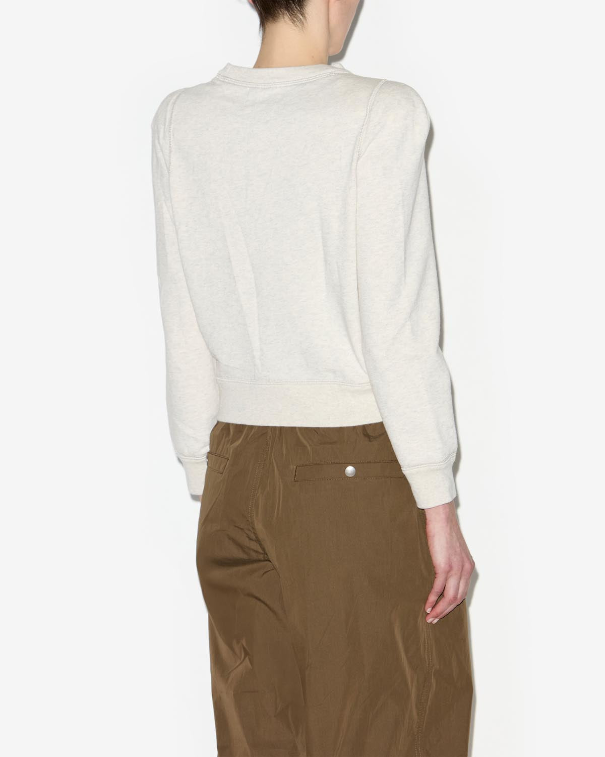 Prissa ロゴ入り スウェットシャツ Woman Ecru-khaki 3